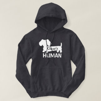 Moletom O Hoodie Personalizado Humano de Dachshund