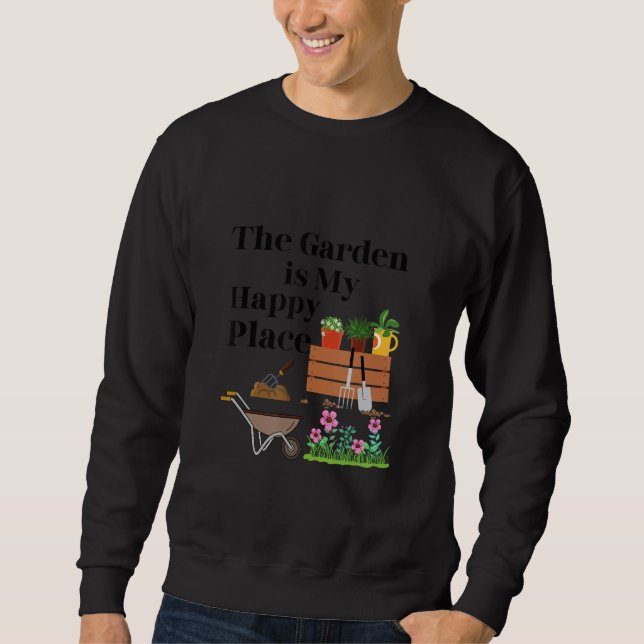 Moletom O jardim é o meu lugar feliz   (Frente)