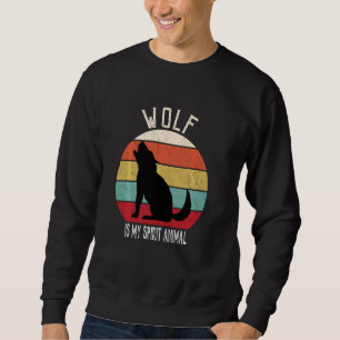 Moletom O Lobo Engraçado É O Meu Amante de os animais Espí