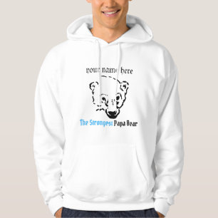 Moletom o mais forte urso papa, presente de Pai Simples