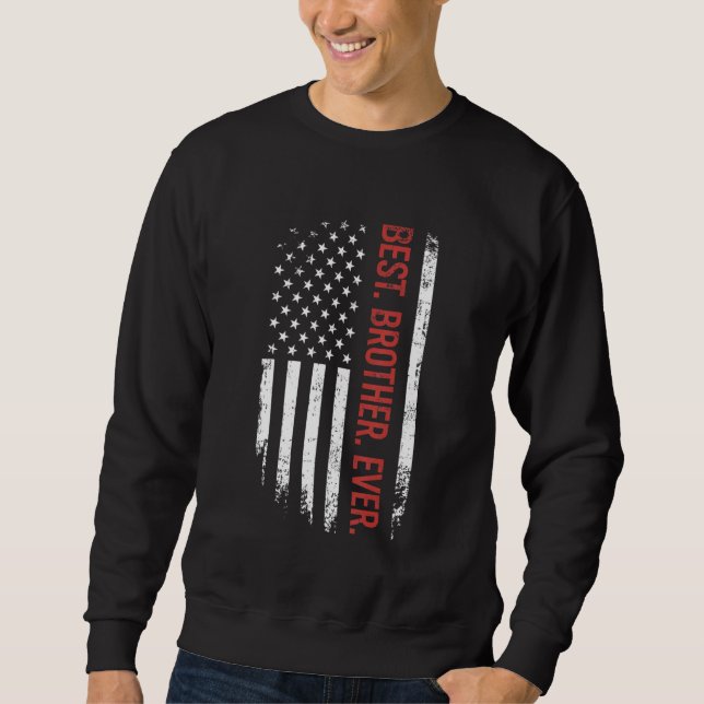 Moletom O Melhor Irmão dia de os pais De Todos Com A Ameri (Frente)