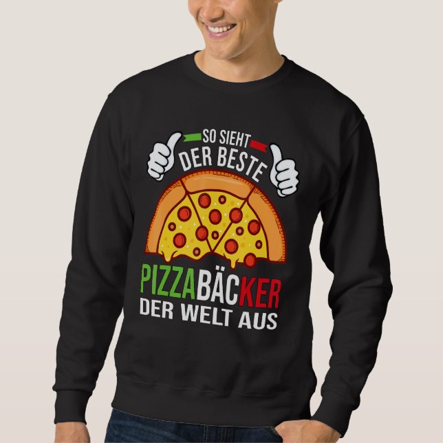 Moletom O melhor padeiro de pizza do mundo (Frente)