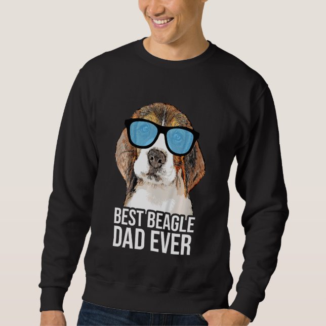 Moletom O Melhor Pai De Beagle Para Cães Beagle (Frente)
