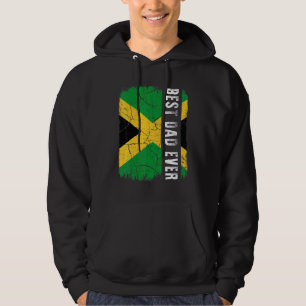 Moletom O melhor Pai jamaicano de antes do Pai de bandeira
