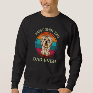 Moletom O Melhor Pai Shih Tzu De Aniversário Presente Para