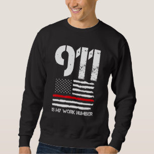Moletom O Mens 911 É O Meu Número De Trabalho, Agente De P