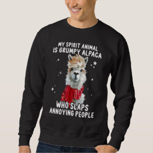 Moletom O Meu Animal Espírito É O Alpaca Engraçado Que Bat