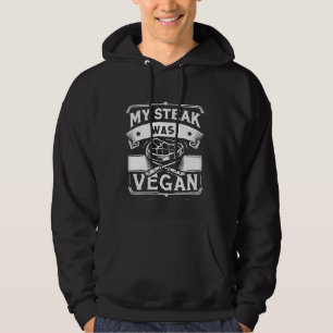 Moletom O Meu Bife Era Vegan.