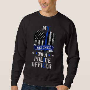 Moletom O Meu Coração Pertence A Um Policial.