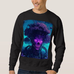 Moletom O Monstro da Cyber-Árvore no Escuro