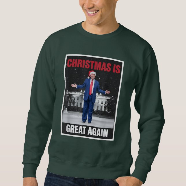 Moletom O Natal É Excelente Novamente Xmas Pajamas Engraça (Frente)