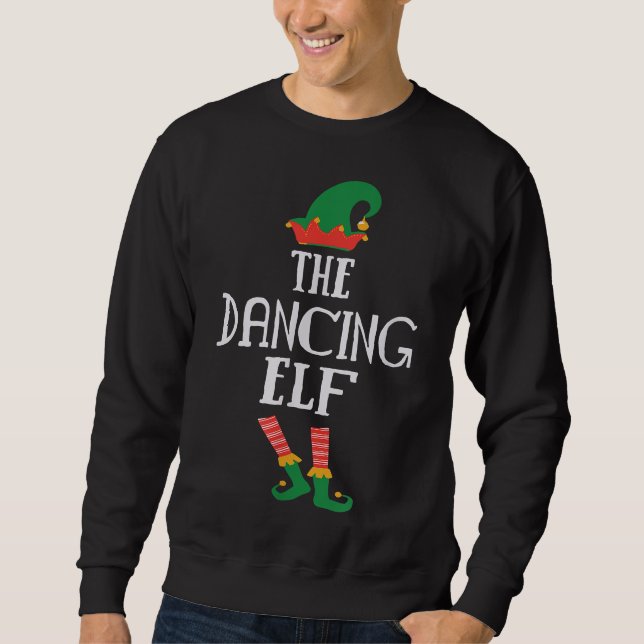 Moletom O Natal Engraçado do Elf Dançante (Frente)