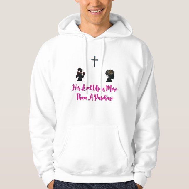Moletom "O Nível Dela é Mais do Que Uma Compra" (Frente)