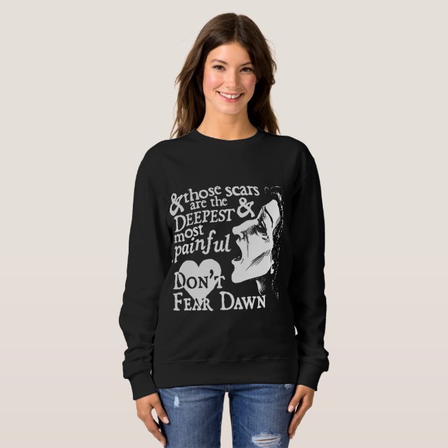 Moletom O oficial não teme a camisola do alvorecer - (Frente Completa)