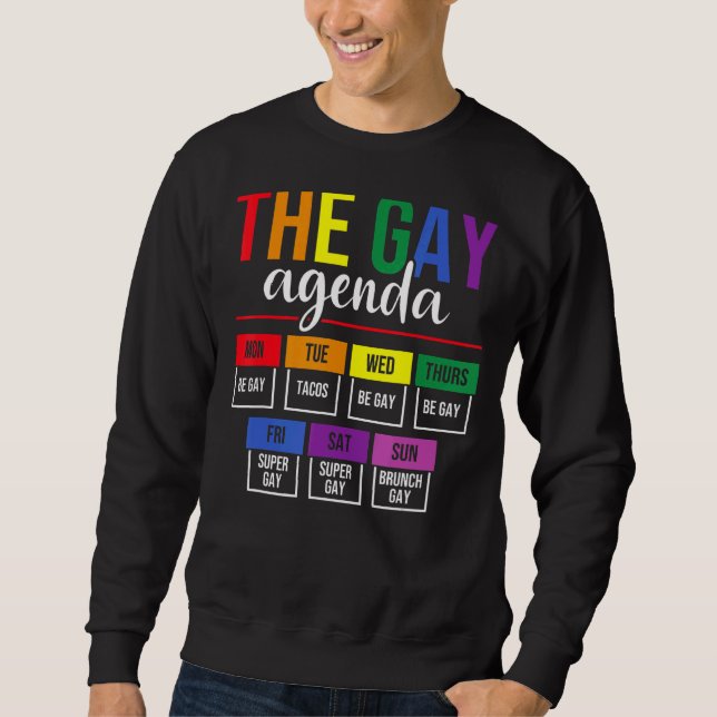 Moletom O Orgulho da Agenda de Gay Lgbt (Frente)