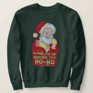 Moletom O papai noel feio engraçado da camisola do Nata