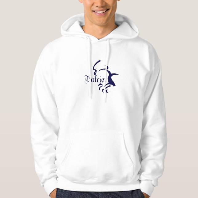Moletom O patriota "Makes direita pôde" Hoodie (Frente)