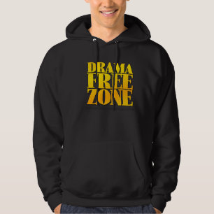 Moletom O preto do Hoodie da zona franca do drama