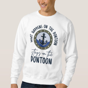 Moletom O que acontece no pontão fica no pontão