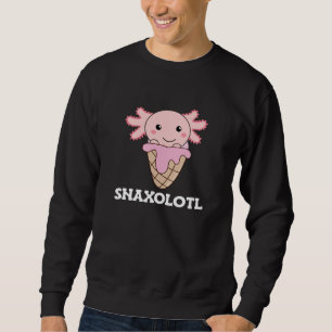 Moletom O Snaxolotl Axolotl Alinha Sorvete De Animais Doce