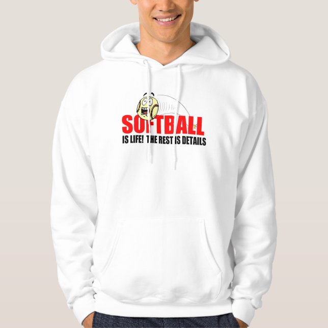 Moletom O softball é vida (Frente)