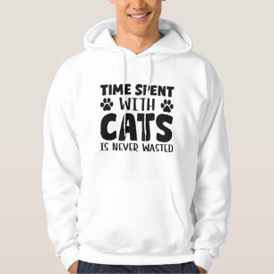Moletom O Tempo Gasto Com Gatos Nunca É Desperdiçado