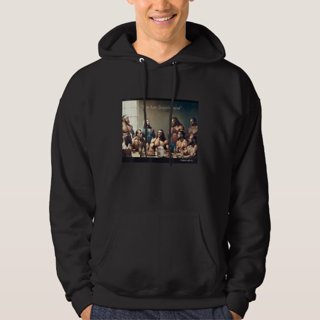 Moletom O Último Suplemento Funny Bodybuilding Tee Criado (Frente)