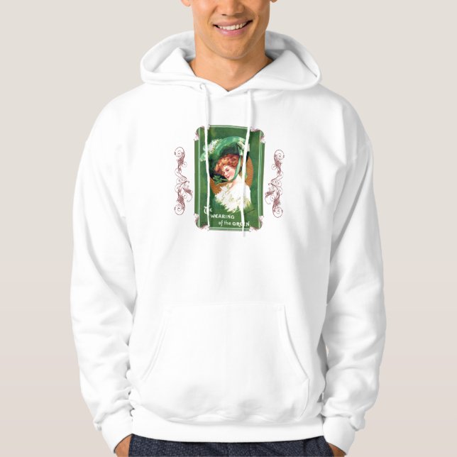 Moletom O Uso Da Camisola Com Capuz Verde (Frente)