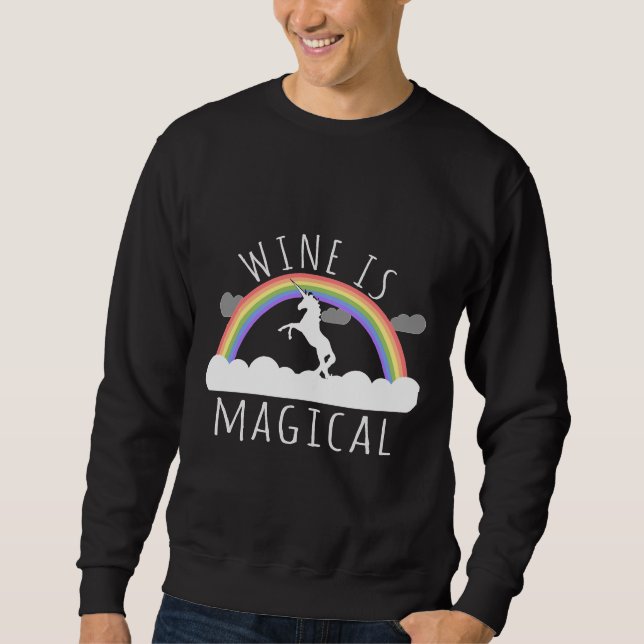 Moletom O Vinho É Mágico (Frente)
