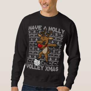 Moletom O Voleibol Tem Uma Bola De Natal Volley Dabbing R