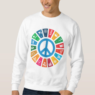 Moletom Objetivos de Sustentabilidade da Paz Global Inspir