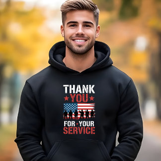 Moletom OBRIGADO POR SEU SERVIÇO Tributo ao Dia dos Vetera
