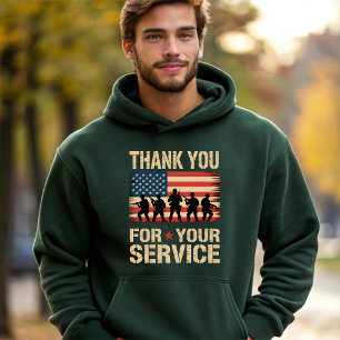 Moletom OBRIGADO POR SEU SERVIÇO Tributo ao Dia dos Vetera