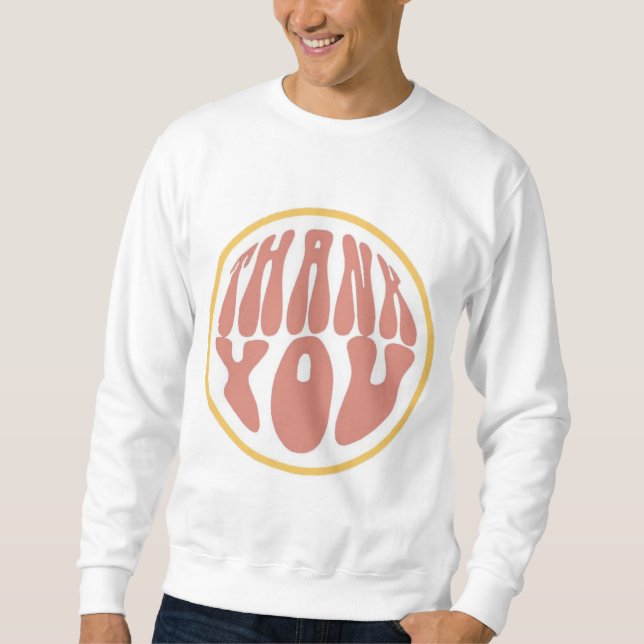 Moletom Obrigado Retro Groovy  (Frente)