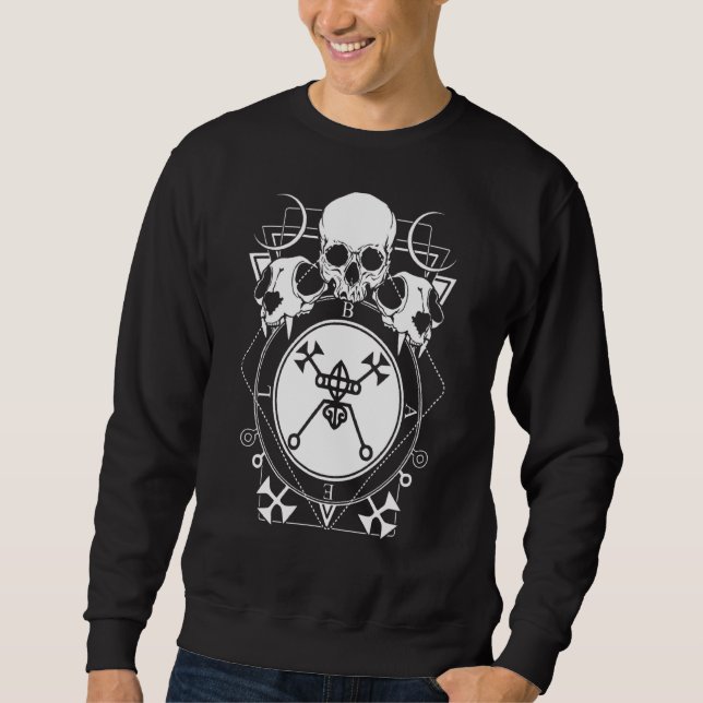 Moletom Occult Wicca Gótico Skeleton Gótico Pagan Witc (Frente)