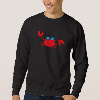 Moletom Ocean Sea King Crab Animal Cool Wearing Sunglasses