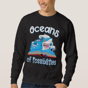 Moletom Oceanos De Possibilidades De Tubarões De Verão De 