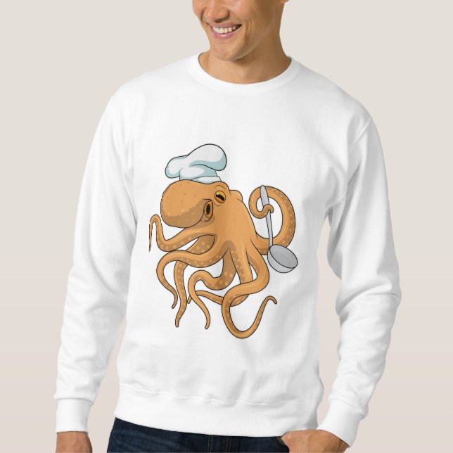 Moletom Octopus Cook Chef Chapéu (Frente)