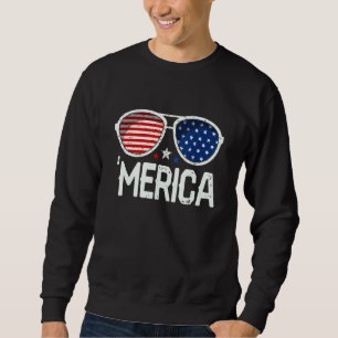 Moletom Óculos de Sol 4 de Julho Meninos Meninas Merica Ho