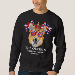 Moletom Óculos de sol de Corgi fofo Coroa o Platinum J da 