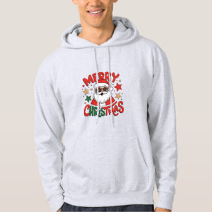 Moletom  Óculos de Sol Estrela Legal Papai Noel Natal Feli
