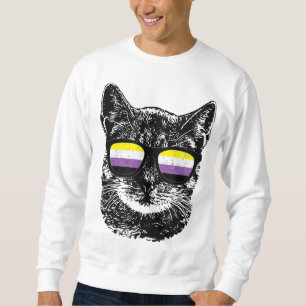 Moletom Óculos de sol LGBT de Orgulho gay não binários