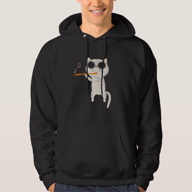 Moletom Óculos Solares De Vestida De Gatos E Fluidos De Br (Frente)