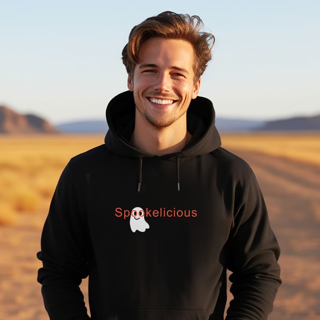 Moletom Óculos Visuais Bonitos Sorrindo Fantasma (Criador carregado)