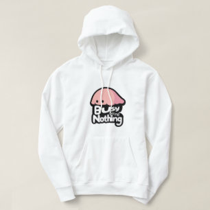 Moletom Ocupado Fazendo Nada - Blob Rosa Fofo