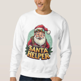 Moletom Official Santa Helper Sweatshirt Funny Christmas