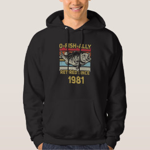Moletom Oficialmente Aposentado 1981 Pescaria Pai Aposen