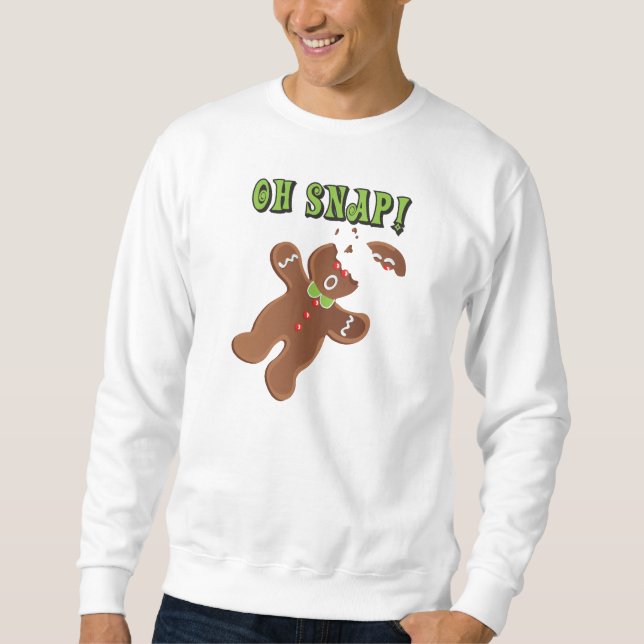 Moletom Oh Snap! Cookie Christmas Ugly Christmas Sweater (Frente)