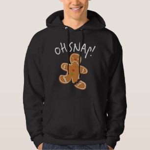 Moletom Oh, Snap! Gingerbird Man Cookie Funny Perna Quebra