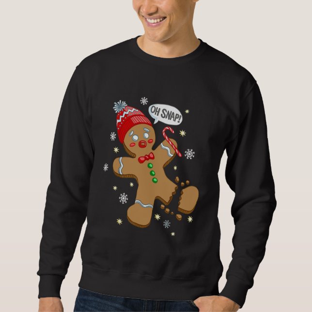 Moletom Oh Snap Gingercake Cookie Man Costume Baking Team (Frente)